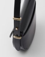 Prada Arqué Leather Shoulder Bag With Flap - Image 3